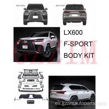 LX600 Actualización F-Sport Versión del parachoques delantero Bodykit